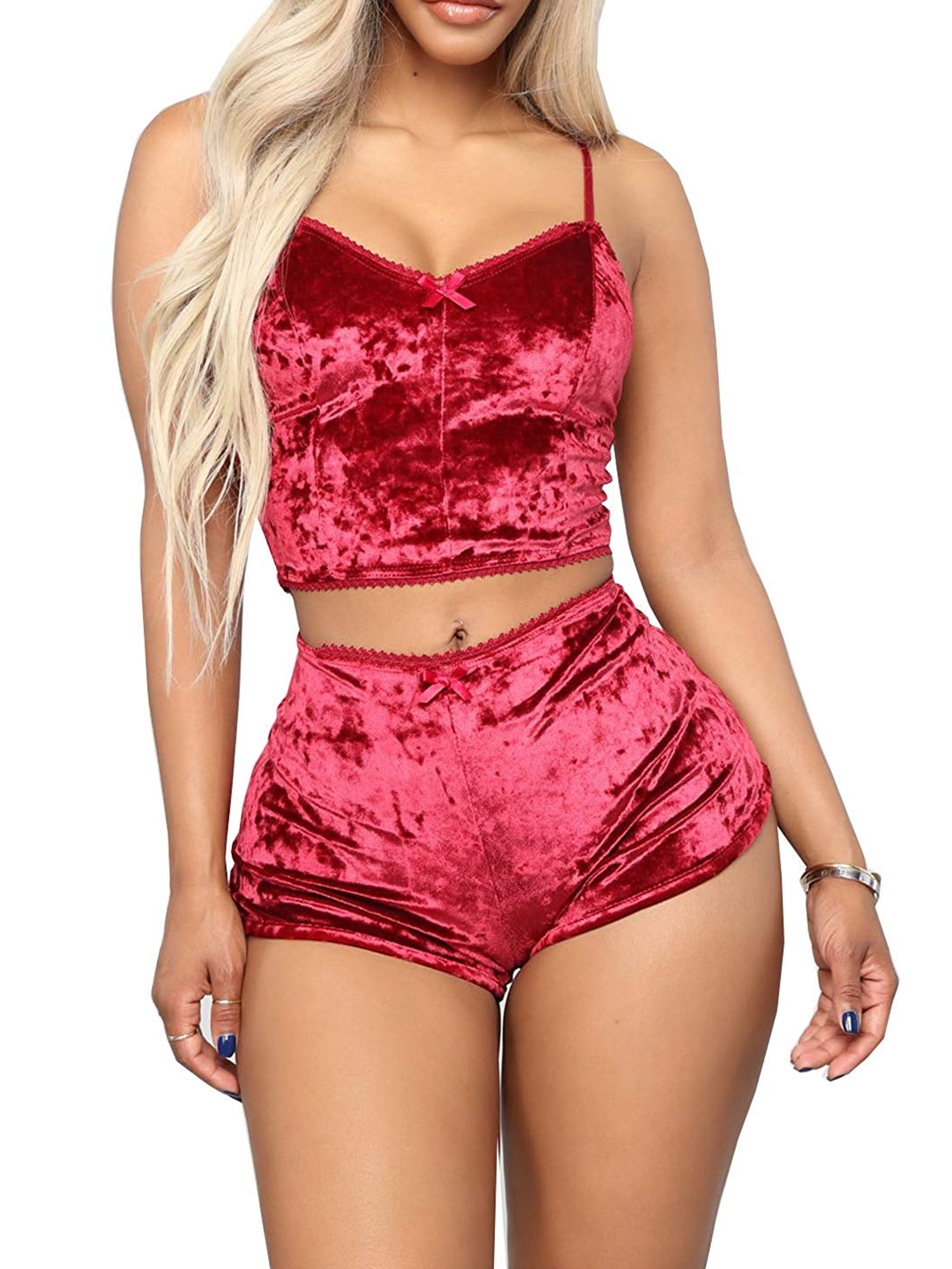 velvet pajama set