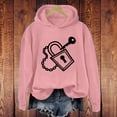 thumbnail image 2 of JFGHDG Halloween Hoodies for Women Halloween Sweatshirt Oversized Hoodies Long Sleeve Tops for Women Summer Sweaters for Women Lightweight Fleece Pullover Women Mock Neck Sweatshirt Pink 5xl, 2 of 4