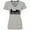 Athletic Heather, variant on Inktastic New Orleans Skyline Grunge Women's V-Neck T-Shirt