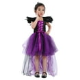 thumbnail image 3 of RIJOPUTY Toddler Dress up Toddler Kids White Princess Dress Baby Girls Magnificent Witch Halloween Rainbow Black Gown Fancy Dress up Party Girls 5t Clothes, 3 of 8