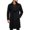 B_Black, variant on Mens Winter Jacket Hooded Toggle Button Solid Color Long Warm Coat with Pockets for Winter Travel and Outdoor Activities