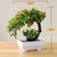 thumbnail image 1 of Artificial Plant Bonsai for Home Dining-table Office Decoration Orange flower, 1 of 8