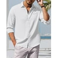 thumbnail image 2 of Thrilos Men Dress Shirts Long Sleeve Button Up Shirt Casual Regular Fit Shirts with Pocket, 2 of 6