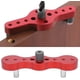 thumbnail image 4 of Kit de plantilla de espiga autocentrante CHAO Herramienta para trabajar La madera Aleación de aluminio Rojo 6/8/10 mm, 4 of 5