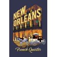 thumbnail image 4 of New Orleans, Louisiana, French Quarter, Alt Contour (Canvas Deluxe Tote Bag, Faux Leather Handles & Zip Pocket), 4 of 4