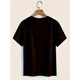 thumbnail image 5 of Cross & Colorful Letter Print T-Shirt, Casual Short Sleeve Top For Spring & Summer, Women's Clothing Tee For Adult, Men, Women, Teen, Teenager, Adolescent, Youth, 5 of 6