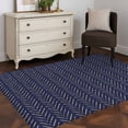 thumbnail image 3 of 3'x5' Area Rugs, Blue Yellow Geometric Indoor Outdoor Area Rug for Living Room Bedroom, Modern Abstract Art Striped Washable Bathroom Rugs Kitchen Floor Carpet Mats Home Decor Aesthetic, 3 of 8