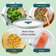 thumbnail image 5 of 12-Cup Microwave Rice Cooker Bowl with Lid – Microwavable Safe Glass Cookware for Rice, Grains & Vegetable Steaming - BPA Plastic Free, Steaming & Even Reheating |   Stackable Airtight Container, 5 of 5