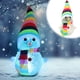 thumbnail image 1 of ¡Descuentos Sorprendentes!, Muñeco de nieve de Navidad, regalo para niños, Nochebuena, luz de noche colorida, pequeño regalo decorativo Akmoler, 1 of 9