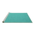 thumbnail image 2 of Ahgly Company Machine Washable Indoor Rectangle Abstract Turquoise Blue Contemporary Area Rugs, 5' x 7', 2 of 4