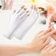 thumbnail image 1 of Guantes para manicura en gel, sin dedos, ligeros, resistentes y prácticos, con protección ligera. Blanco, 1 of 8