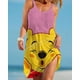 thumbnail image 1 of Disney-Vestido corto de Winnie the Pooh para mujer, traje Sexy con tirantes finos, Espalda descubierta, volantes, sin mangas, para playa y fiesta, Verano, 1 of 4