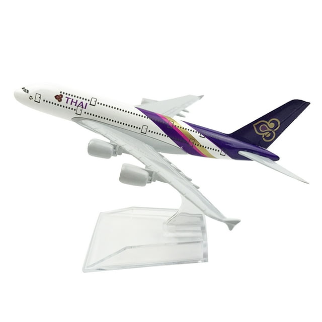 1:400 Alloy A380 Thailand Airlines Airplane Model Aircraft Model Simulation Aviation Science Exhibition Model