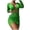 Green, variant on WREESH Womens Swimsuit Coverup Drawstring Deep V Neck Long Sleeve Beach Cover Up Dress Solid Bikini Strap Bikini Deep V Split Swimsuit Set Three-Piece Bathing Suit Green