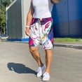 thumbnail image 6 of Naloa Colorful Bulldog Men's Short Pajama Pants, Pj Shorts, Lounge Comfort Shorts-Medium, 6 of 6