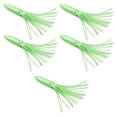 thumbnail image 4 of Señuelos de Pesca Zulema Faldas de calamar de Colores 30 cm Suaves con Purpurina Verde 5 piezas, 4 of 8