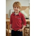 thumbnail image 5 of Arshiner Boy's Polo School Uniform Shirt with Long Sleeve, 5 of 8