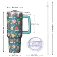 thumbnail image 2 of Holiday Snowman Winter Coffee Cup 40oz Stainless Steel Tumbler, Insulated Travel Mug with Handle and Straw, Christmas Gift for Men Women, 2 of 4