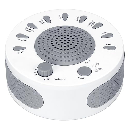 White Noise Machine,Portable Sleep Sound Machine for Baby and Adult,Battery Powered Sleep Therapy for Home,Travel - 006U