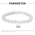 thumbnail image 2 of 1 Elastic Gem Bracelet 8mm Beads 7" to 8.5" Birthday Gift for Men and Girls, 2 of 5