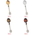 thumbnail image 4 of Toystoory 1/2/3/4 Uds. Cuchara para té y café con mango de cristal caliente, cuchara para helado, cuchara para postre, cuchara para el hogar/bar Juegos de servir café y té pátina roja PC 1 Toystoory JJ6513-04, 4 of 6