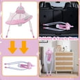 thumbnail image 5 of RICHYOUNG Folding Baby Swing for Infant,Bluetooth Music,Remote Control,5-Speed Baby Bouncer(Pink), 5 of 11
