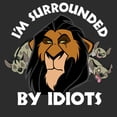 thumbnail image 2 of Women's Lion King Scar Surrounded by Idiots  Graphic Tee Black Large, 2 of 3