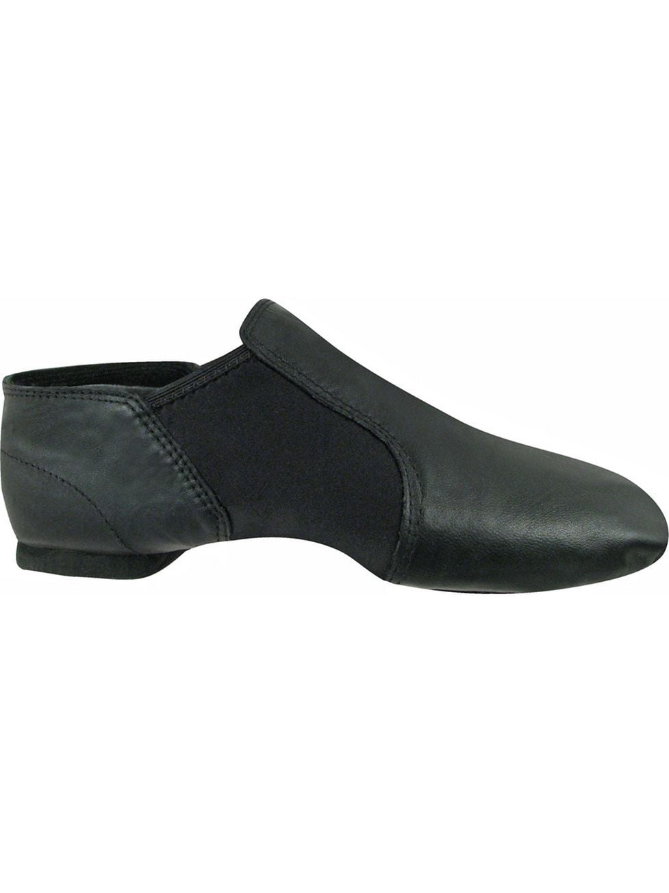 Black Leather Split-Sole Design Neoprene Wrap Wide Jazz Shoes 13 Womens