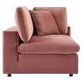 thumbnail image 5 of Ergode Commix Down Filled Overstuffed Performance Velvet Loveseat - Dusty Rose, 5 of 5