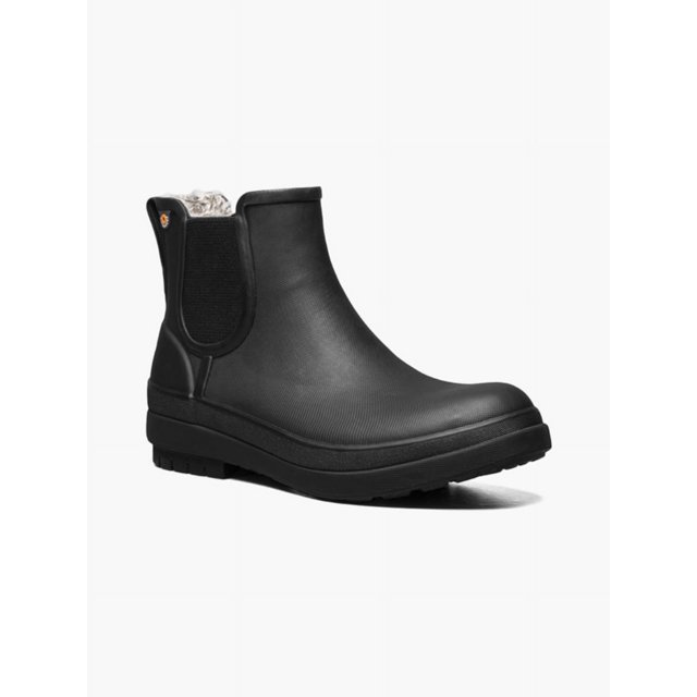 BOGS Bottes de Pluie Imperméables à Enfiler pour Femmes Amanda Chelsea II Noires - 72703-001