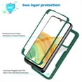 thumbnail image 4 of Clear Case for Samsung Galaxy A13 5G (Not 4G) Built-in Screen Protector, Slim Full Body Rugged Soft TPU Bumper Phone Cover Case for Samsung Galaxy A13 5G QC Purple, 4 of 7