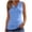 *Light Blue, variant on VBVC Women's Draped Cowl Neck Sleeveless Tank Top , Ladies' Ruched Side Slim Fit Blouse , Stretchy Soft Casual Vest Shirts For Women,Army Green,XS-3XL
