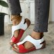 thumbnail image 1 of WILLBEST Sandalias Para Playa Mujer Verano Sólido Gancho Bucle Casual Punta Abierta Cuñas Cómodas Sandalias De Playa Zapatos, 1 of 7