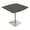 Asian Night w/Silver Base, variant on 42" Small Boat Bistro Height Table Square Metal Base Bar Table