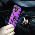 thumbnail image 6 of for iPhone 12 Case, iPhone 12 Pro Phone Case, [Military Grade 16ft. Drop Tested] Ring Shockproof Protective Phone Case for iPhone 12/12 Pro,Purple, 6 of 14