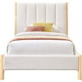 thumbnail image 7 of Meridian Furniture Kona Cream Fabric Twin Bed, 7 of 7