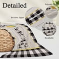 thumbnail image 4 of Summer Lemons HOME Throw Pillow Covers Black White Buffalo Plaid Woog Grain Decorative Lumbar Pillow Cover Rectangle Cushion Case for Sofa Couch Bed Living Room Bedroom 24 X 36 Inches, 4 of 9