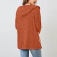 thumbnail image 5 of Zip Up Sweater Women Lightweight Knit Hoodie Long Sleeve Hooded Sweatshirt Trendy Fall Cardigan Jacket Outwear, 5 of 5