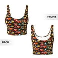 thumbnail image 6 of Uemuo Construction Truck Pattern Women's Sports Bra - High Impact Support, Breathable, and Comfortable Athletic Bra for Running, Yoga, and Workouts, 6 of 9
