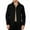 Black, variant on Men's Winter Cotton Sherpa Lined Jacket Casual Corduroy Trucker Outdoor Outerwear with Flap Pockets Navy M