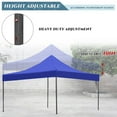 thumbnail image 6 of YRLLENSDAN Pop Up Canopy 10x10, Pop Up Tents for Parties 10x10 Outdoor Canopy Pop Up Tent Canopy Waterproof Canopy UV Protection Shade Tent for Backyard Popup Tent 10x10, Blue, 6 of 7