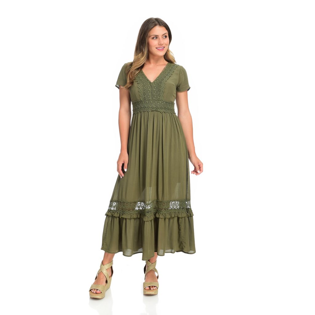 chinese dress ladies Midsummer Lace Off-Shoulder Gown – Cream