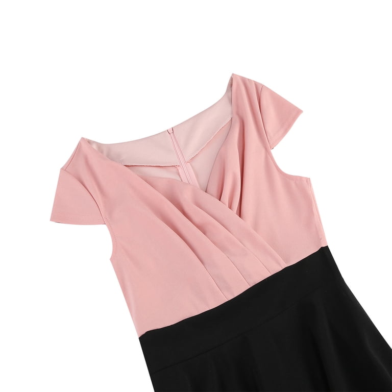 green emerald velvet dress Flirty & Flare Pink Dress – Ellaé Lisqué main image 1