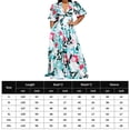 thumbnail image 2 of Vestido De Mujer Vestido Elegante Escote en V Maxi Vestido Vestidos Moda Suave para Boda (Azul Claro XL Cgtredaw para Mujer azul claro T L, 2 of 6