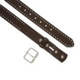 thumbnail image 3 of Genuine Vintage Retro Circle Studded Leather Belt - Interchangeable buckle, 3 of 4