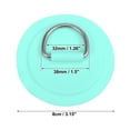 thumbnail image 4 of Unique Bargains 6 Pcs Écusson Anneau en D PVC Acier Inoxydable Forme Ronde Coussin Anneau en D Gris pour Kayak Canot Pont, 4 of 6