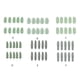 thumbnail image 4 of Hojas de palma artificiales verdes Bearachild 10 piezas bajo mantenimiento para interiores y exteriores A00264, 4 of 6
