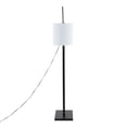 thumbnail image 6 of Arturo Contemporary Floor Lamp in Black Wood and Black Steel with White Fabric Shade by LumiSource, 6 of 7