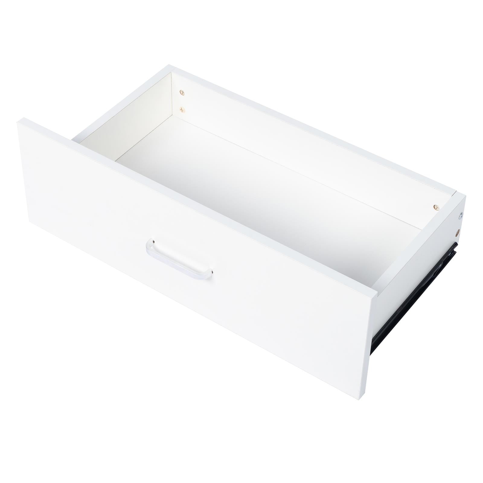 Ktaxon White 3 Drawer Dresser Nightstand Modern Wood Chest of Drawers Bedroom White Finish