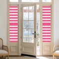 thumbnail image 2 of Pink Striped Window Privacy Film, Modern Simple Monochrome Geometric White Static Cling UV Sun Blocking Heat Control Window Tint Day and Night, Non-Adhesive One Way Windows Privacy Cover 17.7x78.7, 2 of 7